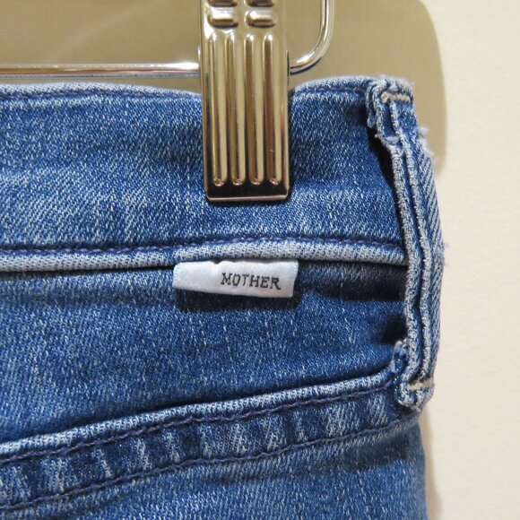 MOTHER The Mid Rise Dazzler Ankle Jeans in Wish On A Star - Size 25 - Picture 13 of 16